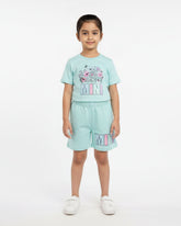 Eminent Girls Half Sleeves Co-Ord Set