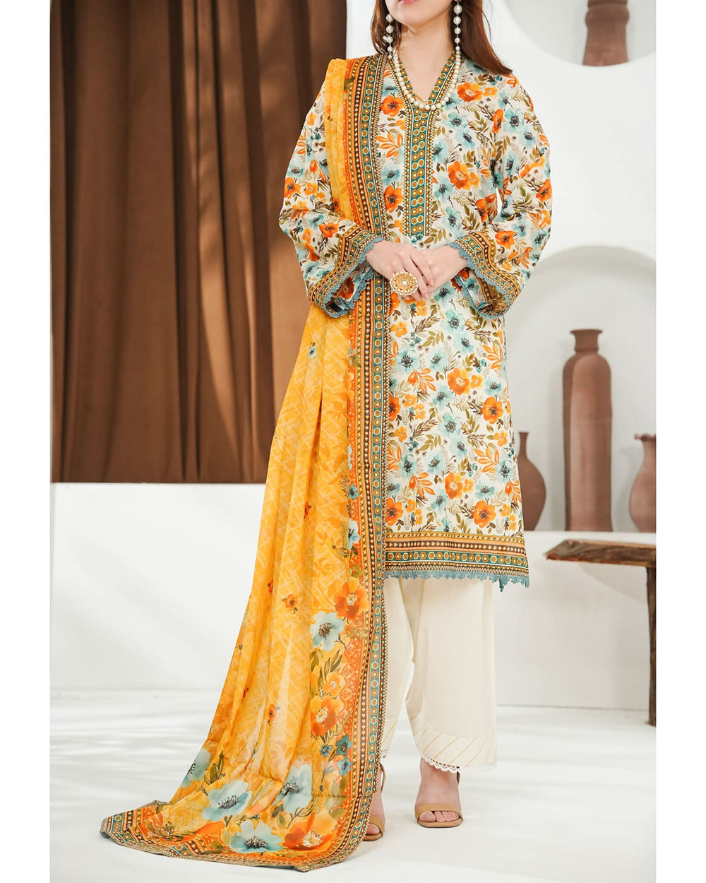 MISRI Lawn Printed 3-Piece Suit By VS Textile V-3