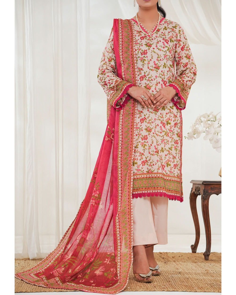 MISRI Lawn Printed 3-Piece Suit By VS Textile V-2