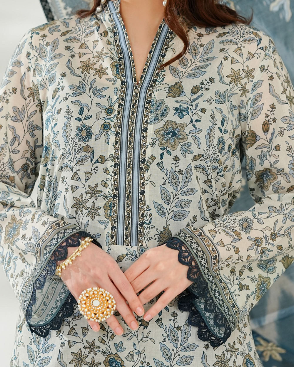 MISRI Lawn Printed 3-Piece Suit By VS Textile V-1