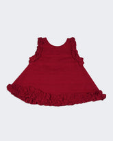 Newborn Girls Half Sleeves Woven Frock