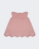 Newborn Girls Half Sleeves Woven Frock