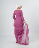 Valuables Women Chiffon Embroidered 3-Piece Suit