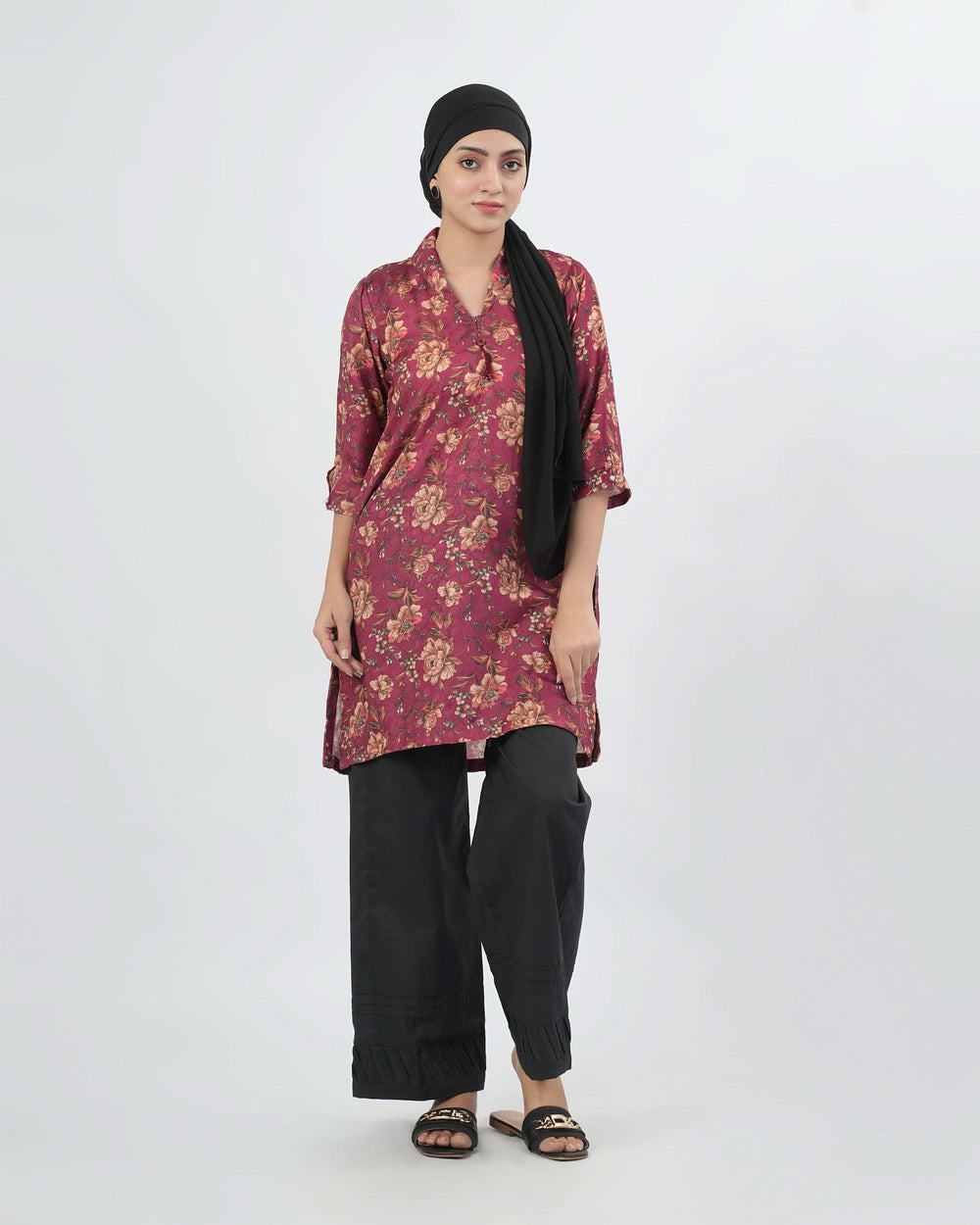 Valuables Women Printed Jacquard Kurti