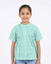 Eminent Girls Half Sleeves Woven Top