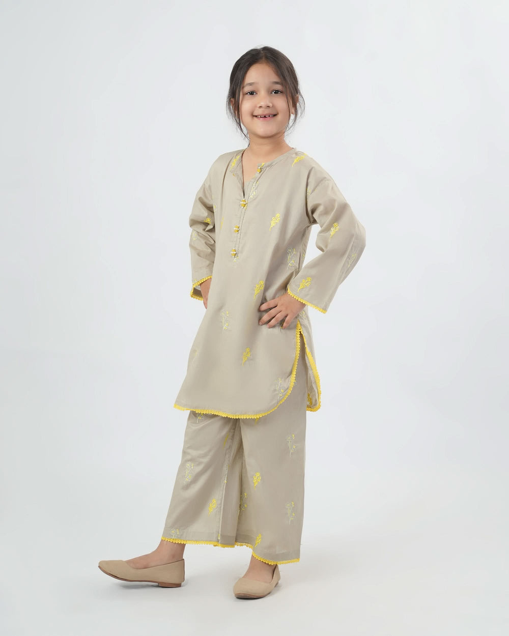 Girl’s Embroidered 2Pc Suit