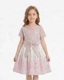 Girl’s Half Sleeves Frock