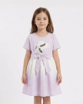 Girl’s Half Sleeves Frock