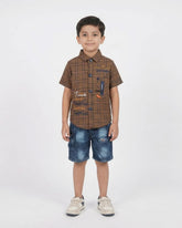 Boys Half Sleeves Short Suit