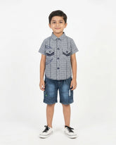 Boys Half Sleeves Short Suit