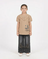 Girls Half Sleeves Suit