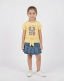 Valuables Girls Half Sleeves Skirt Suit