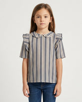 Valuables Girls Half Sleeves Woven Top