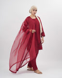 Valuables Women Raw Silk 3Pcs Suit
