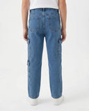Boys Denim Cargo Pant