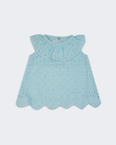 Newborn Girls Half Sleeves Woven Frock