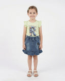 Valuables Girls Half Sleeves Skirt Suit