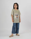 Girls Half Sleeves Suit