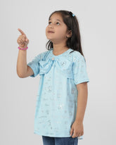 Girls Half Sleeves Suit