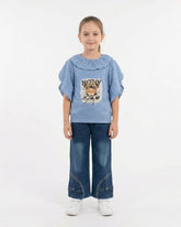 Girls Half Sleeves Suit