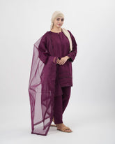 Valuables Women Raw Silk 3Pcs Suit