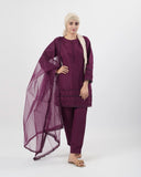 Valuables Women Raw Silk 3Pcs Suit