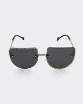 Eminent Rimless Square Rhinestone Sunglasses