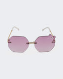 Eminent Rimless Octagon Sunglasses