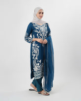 Valuables Women Chiffon Embroidered 3-Piece Suit