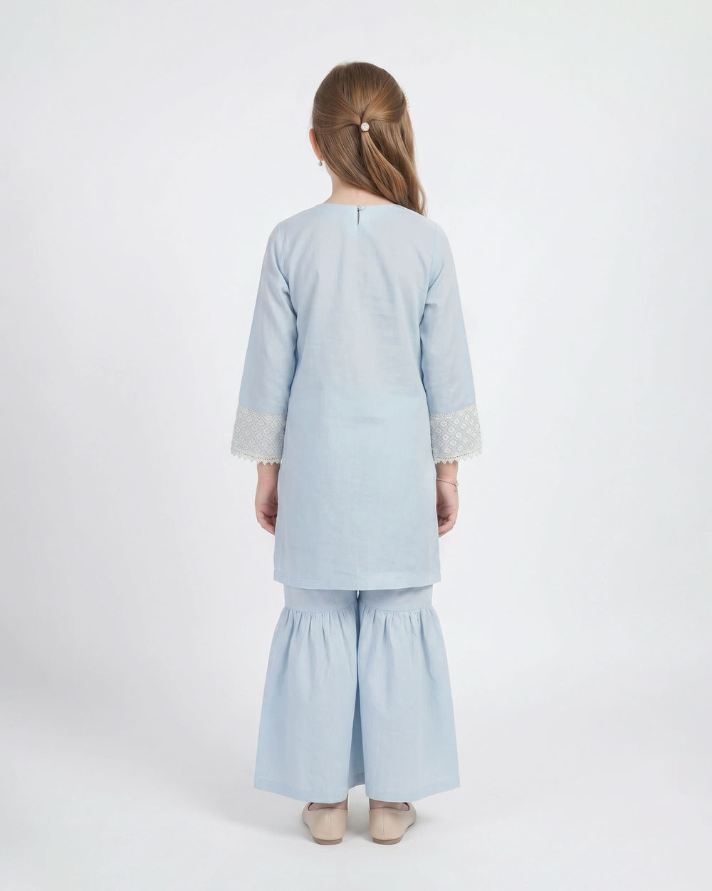 Girl’s Embroidered 2Pc Suit