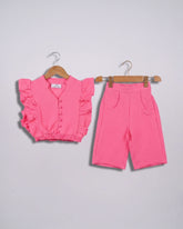 Eminent Newborn Girls’ Plain Fusion 2 Pcs Suit