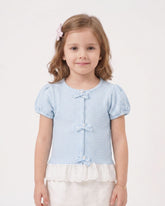 Girls’ Solid Textured T-Shirt