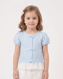 Girls’ Solid Textured T-Shirt