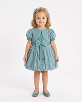Eminent Girls Fancy Frock - Sky Blue
