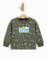 Eminent Newborn Boys Sweatshirt - Olive Green