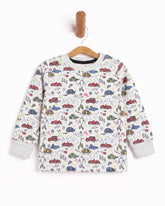 Eminent Newborn Boys Full Sleeves Sweatshirt - Oatmeal