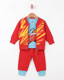 Eminent Newborn Boys 3Pcs Suit - Red