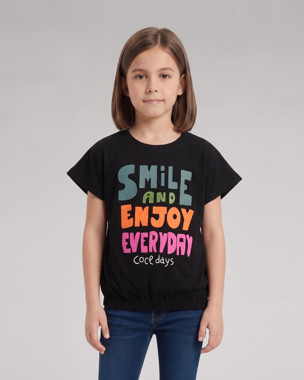 Valuables Girls' Half Sleeves T-Shirt
