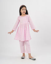 Eminent Girls' Signature Embroidered Dyed 2Pc Suit