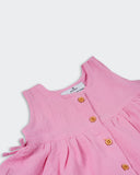 Eminent Newborn Girls Plain Seersucker Frock