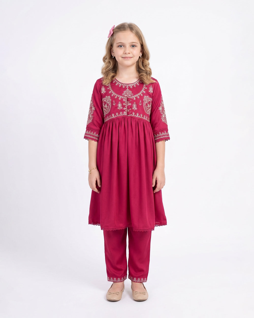 Eminent Girls’ Signature Embroidered 2 Pcs Suit
