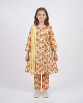 Eminent Girls’ Printed Essentials 3 Pcs Suit