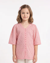 Eminent Girls' Fusion Embroidered Dyed 1Pc