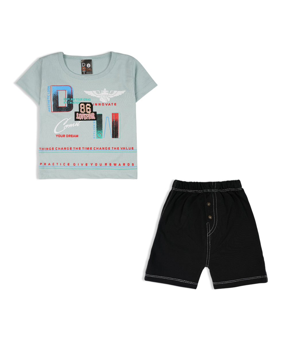 Newborn Boys' Half Sleeves Suit