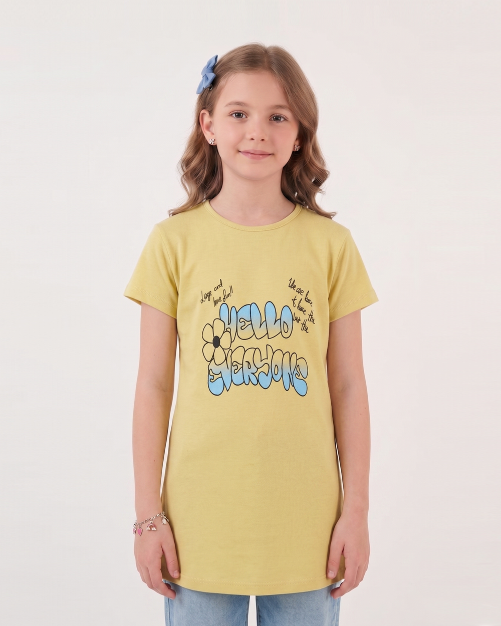 Valuables Girls' Half Sleeves T-Shirt