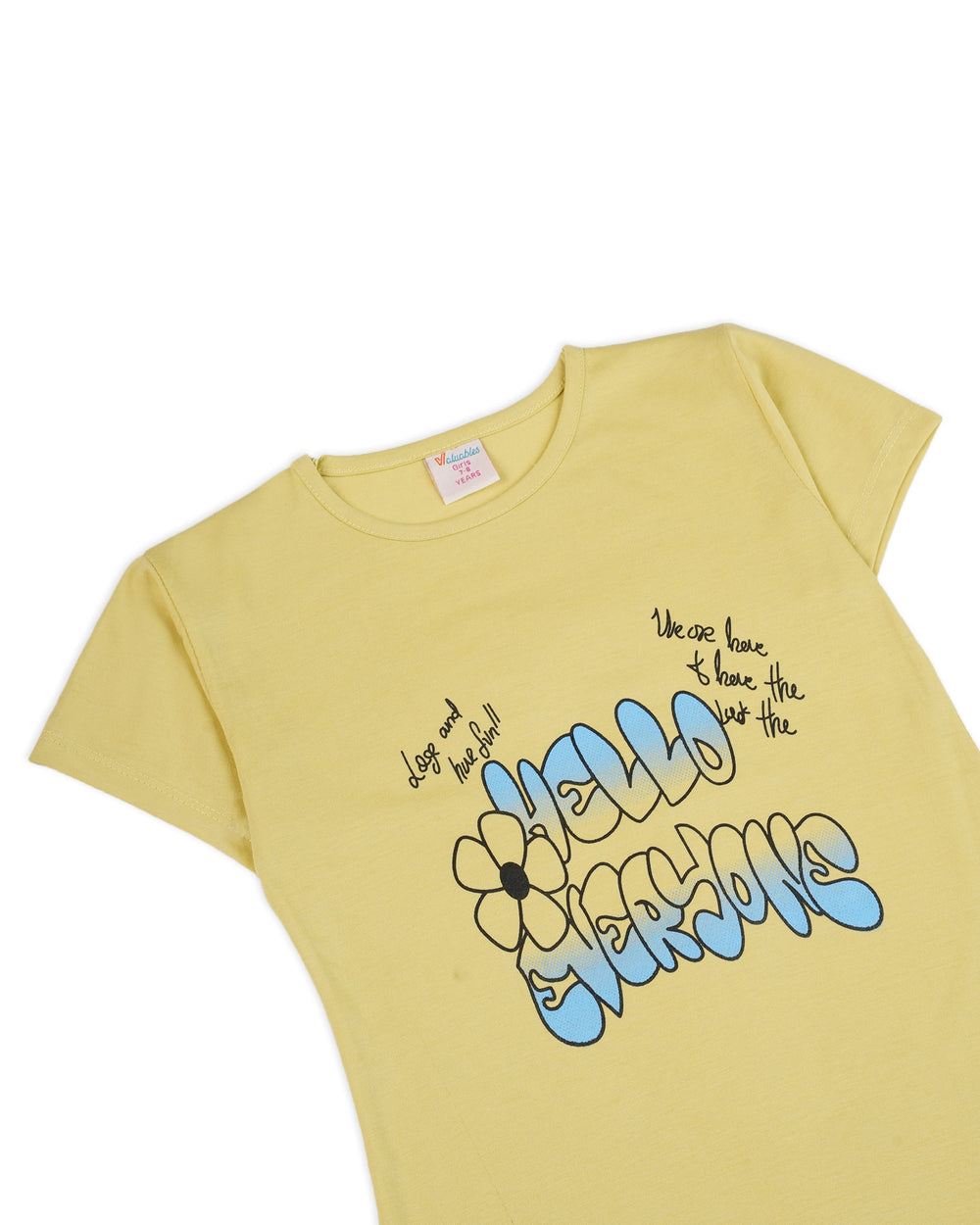 Valuables Girls' Half Sleeves T-Shirt