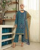 Valuables Exclusive Digital Printed 3Pc Suit - 3