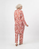 Valuables Women's Printed Jacquard 2Pc Suit