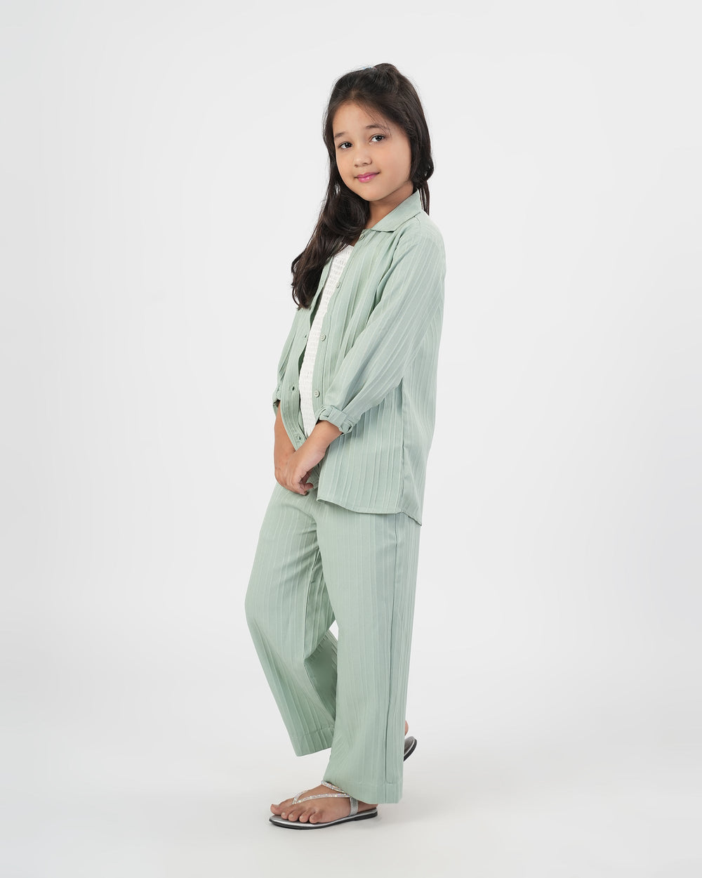 Eminent Girls' Plain Fusion 2pc Suit