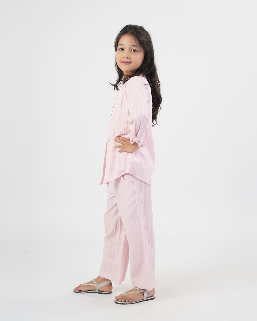 Eminent Girls' Plain Fusion 2pc Suit